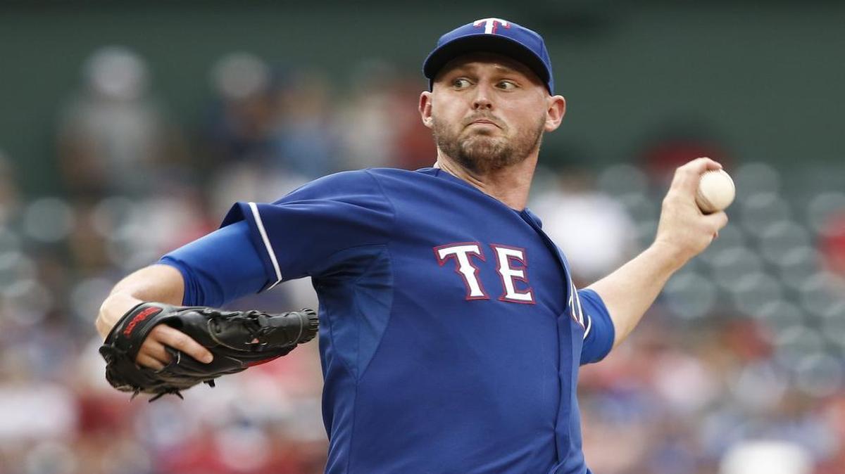 
Rangers pitcher Matt Harrison returned to the mound for the first time since May 13, 2014 after having back surgery. The Diamondbacks scored six runs off him and won 7-4.
