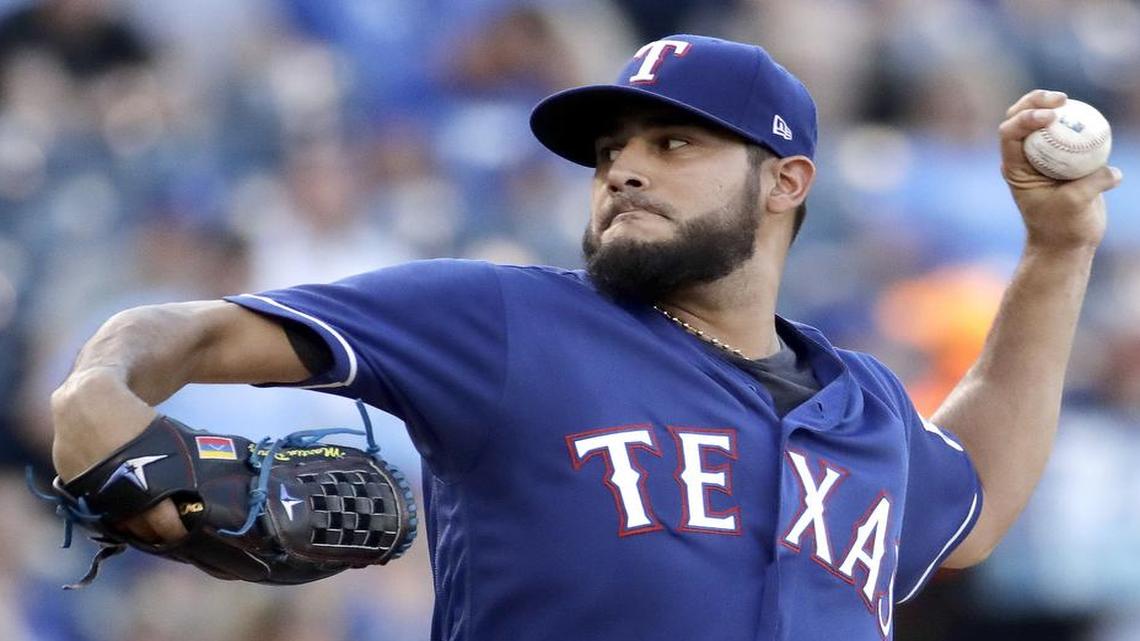 Martin Perez allowed three runs in seven innings Friday to open the second half and boost the starting rotation.