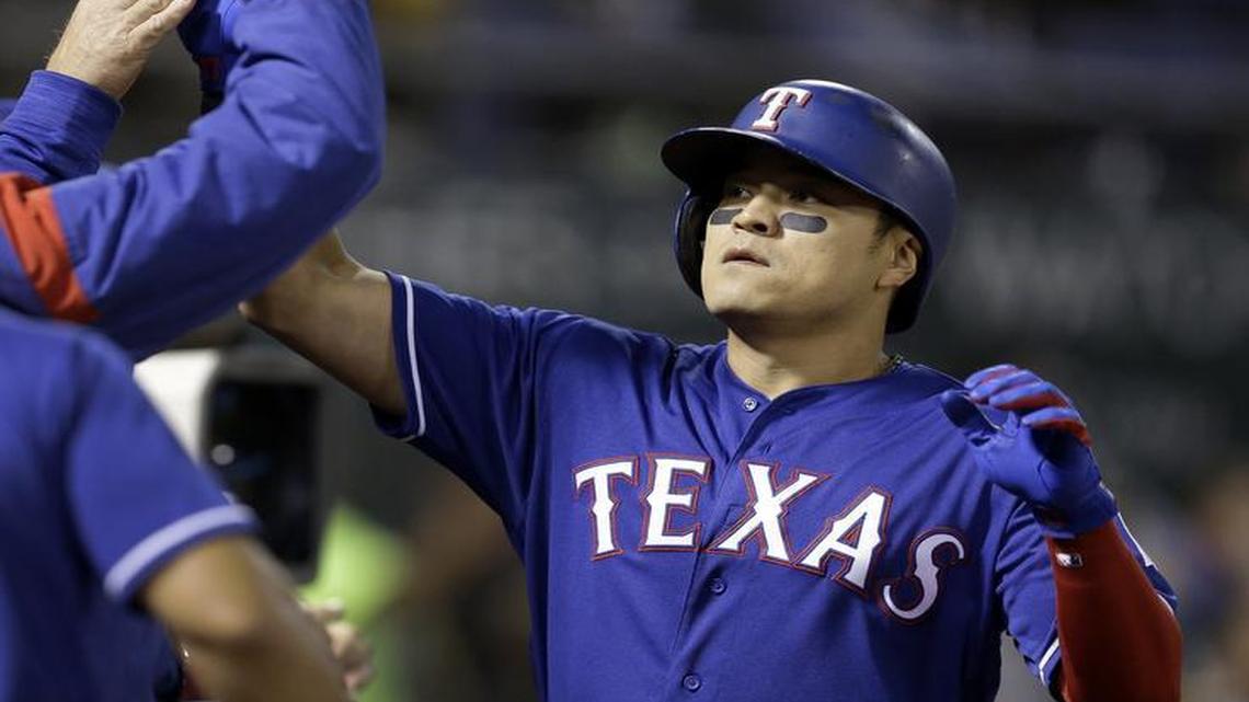 Shin-Soo Choo homered Friday off a right-hander for the Rangers’ lone run, but he stayed on the bench Saturday after the A’s switched from a lefty to a righty.