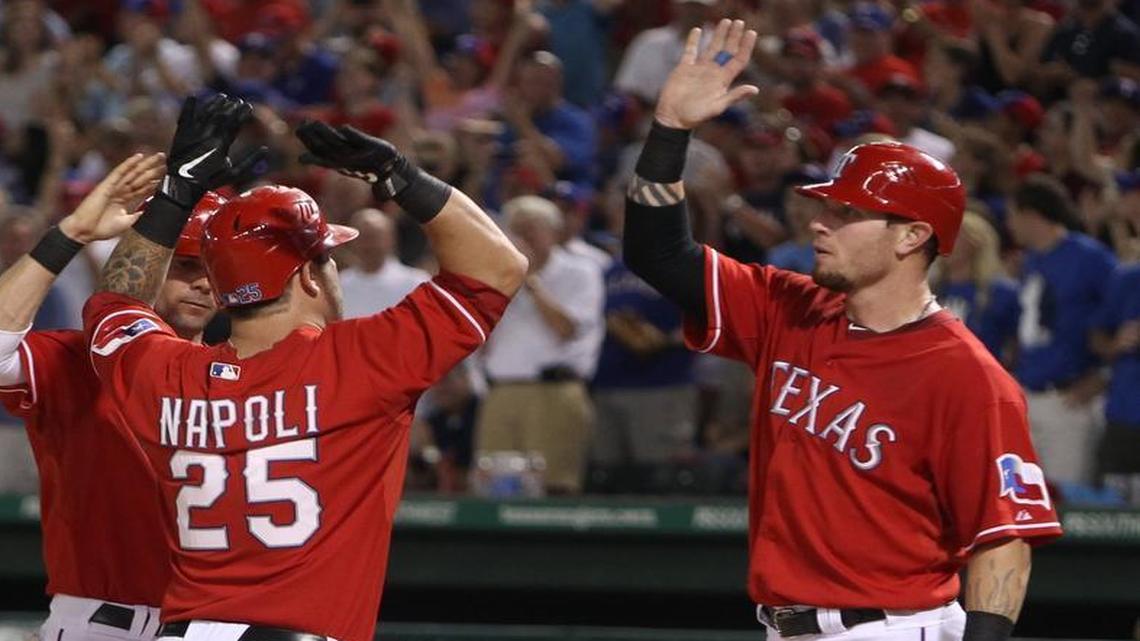 Mike Napoli and Josh Hamilton in Rangers uniforms again? Both are being considered by club brass.