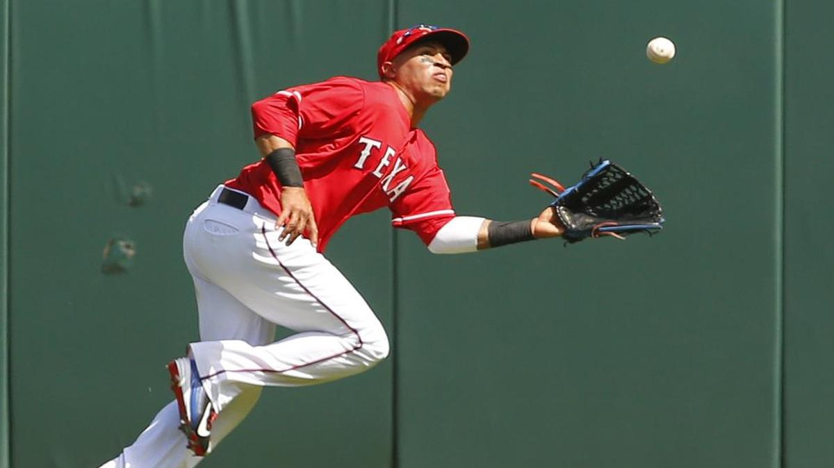 
Rangers center fielder Leonys Martin was not in Tuesday’s starting lineup after being jammed during an at-bat in Monday’s game. Martin sprained the same hand last week in Houston and missed a few games while recovering.
