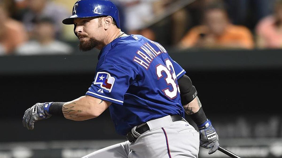 
Josh Hamilton said that his left hamstring feels fine and that the day off he was given Wednesday was planned Monday.

