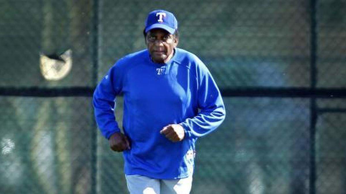
Country music legend and Rangers minority owner Charley Pride has participated in every Rangers spring training since 1972.
