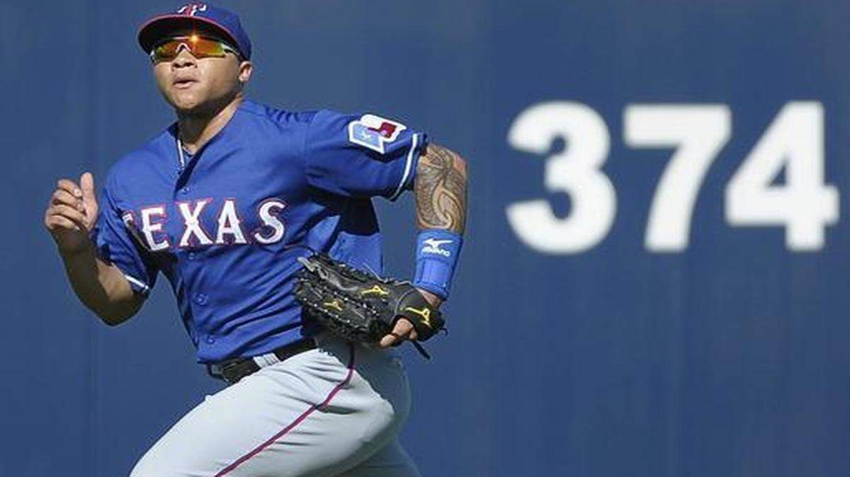 
Michael Choice has been held back by tightness in his left hamstring, but remains a viable candidate to win the LF job. 


