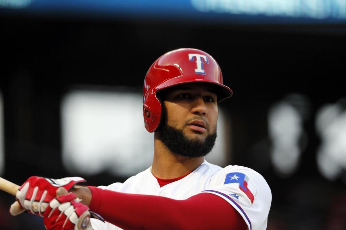 Rangers rookie Nomar Mazara prefers a beard without a mustache.