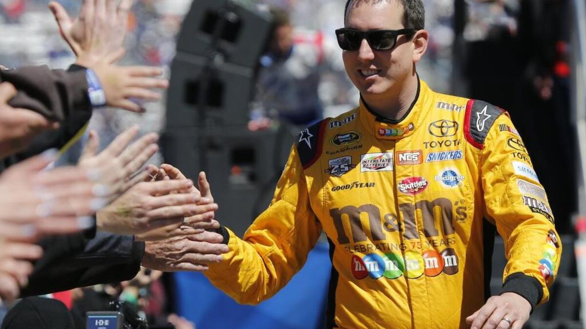 Sprint Cup Series driver Kyle Busch, fresh off Sunday’s victory at Martinsville, Va., will look to add to his win total this weekend at TMS.