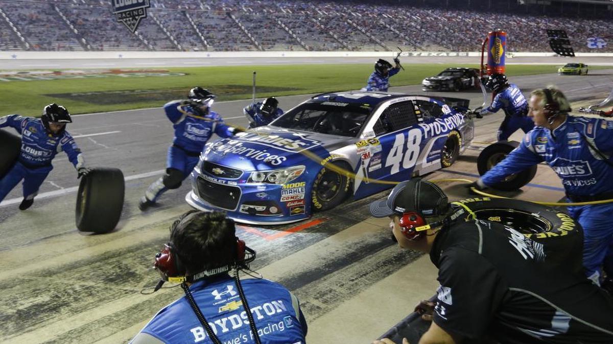 
Jimmie Johnson has won four times this season, including the April race at Texas Motor Speedway.

