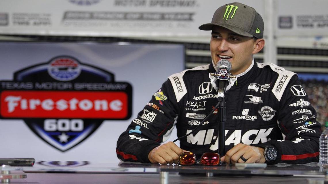 Graham Rahal, speaking with the media Tuesday at Texas Motor Speedway, thinks he has a car that can win the Indy 500 on Sunday.