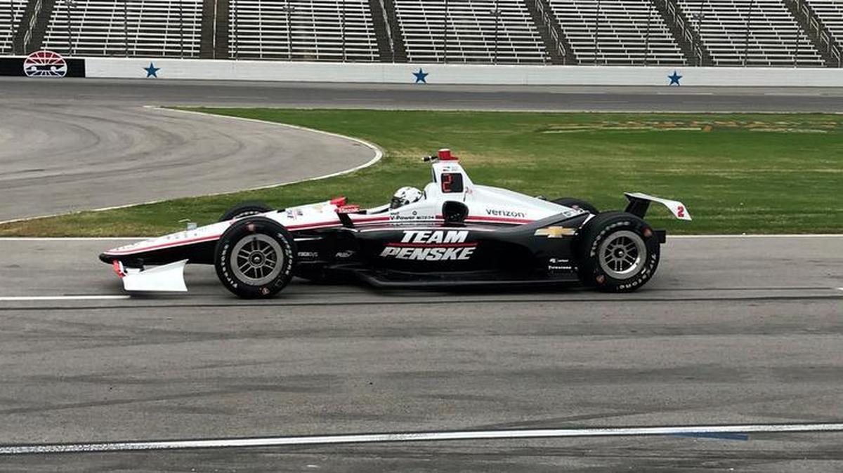 IndyCar Series champion Josef Newgarden was among three Chevrolet drivers testing the new aero kit at Texas Motor Speedway.