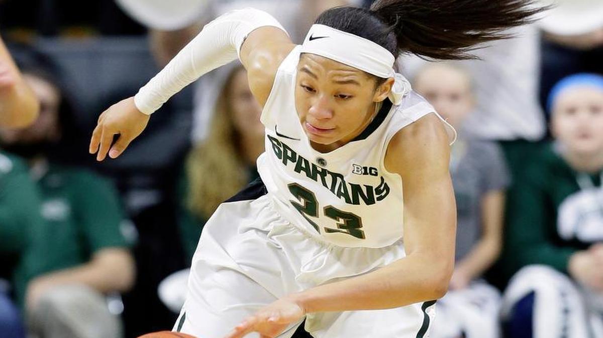 Michigan State forward Aerial Powers was taken No. 5 overall with the Dallas Wings in the NBA Draft.