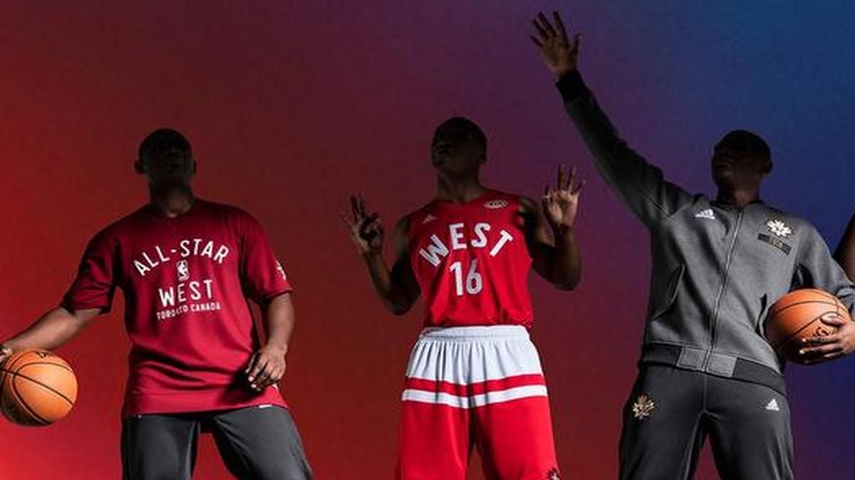The apparel for the 65th NBA All-Star Game on Feb. 14 in Toronto will be provided by adidas.