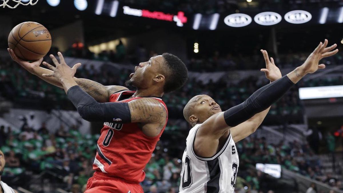 Portland Trail Blazers point guard Damian Lillard, left, is one of the most prolific scorers in the NBA.