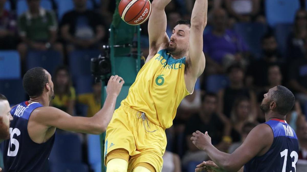 The Dallas Mavericks acquired Andrew Bogut in a trade with Golden State during the off-season. Bogut is playing with his Australian National Team in the Olympics.