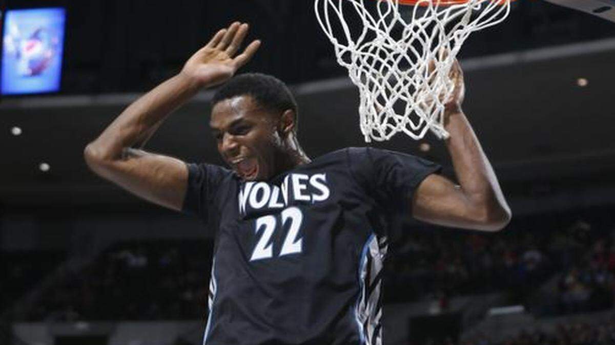 
Timberwolves rookie swingman Andrew Wiggins averages 15.1 points per game.
