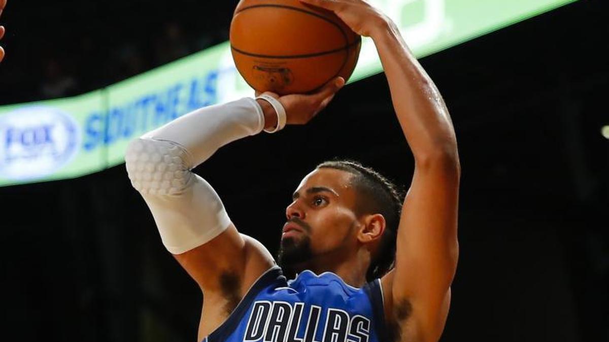 Dallas Mavericks guard Gian Clavell played in seven games this season. He was waived Friday.