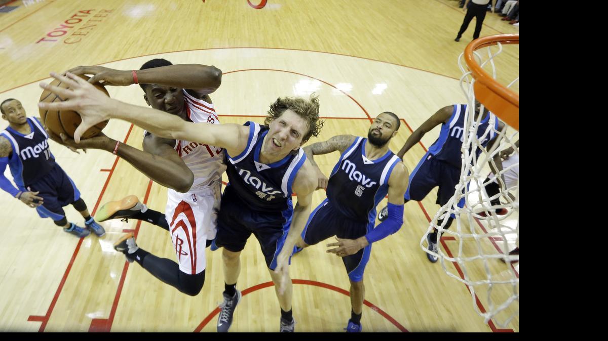 
Dirk Nowitzki and the Dallas Mavericks were scrambling to survive Game 5 Tuesday night at the Toyota Center in Houston.
