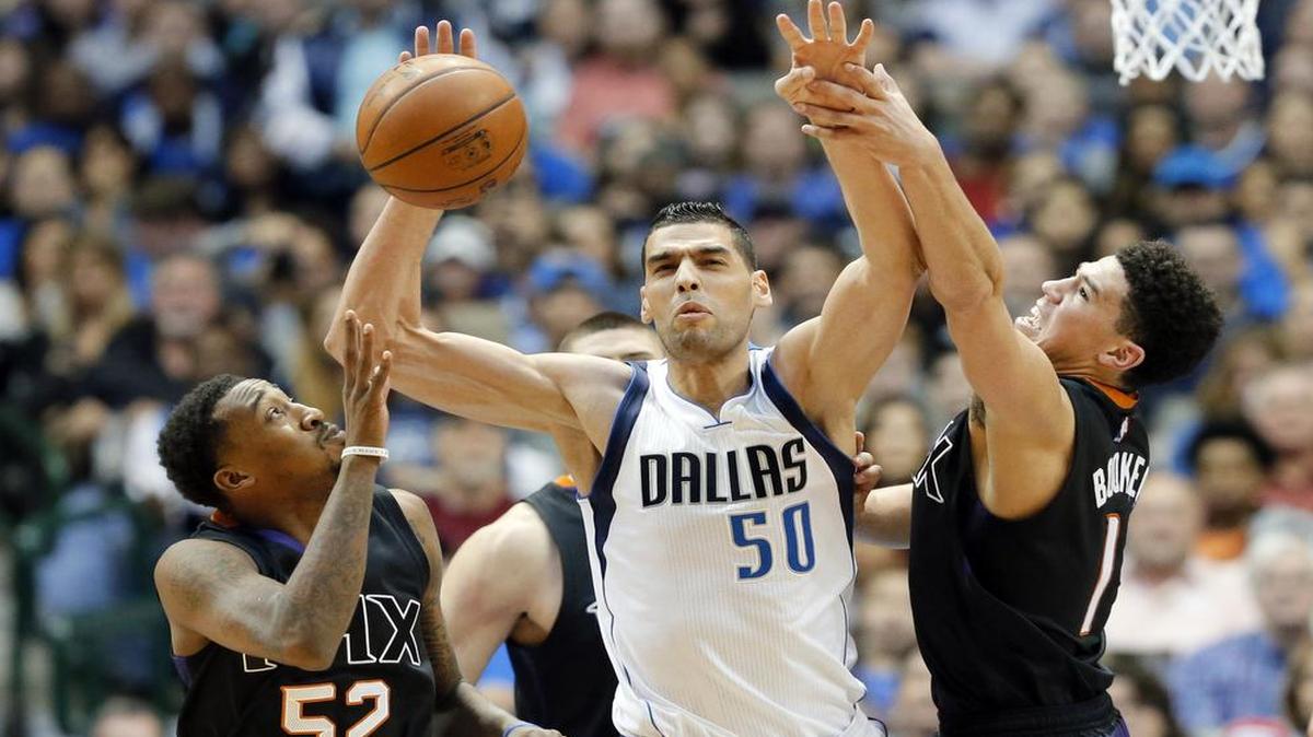 Dallas Mavericks center Salah Mejri had surgery on his right knee.