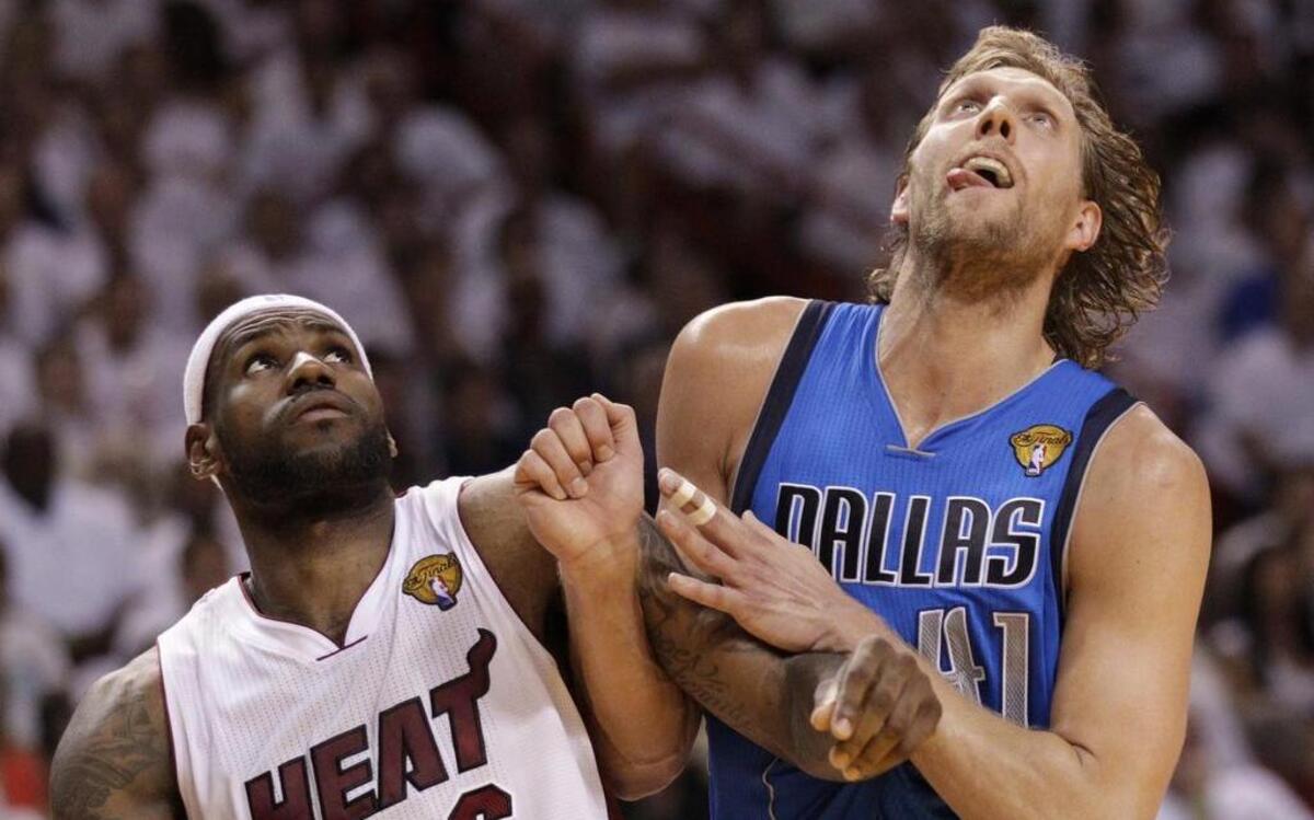 LeBron James and Dirk Nowitzki have shared many epic battles, including the 2011 NBA Finals when the Nowitzki-led Mavericks defeated James and the Miami Heat.