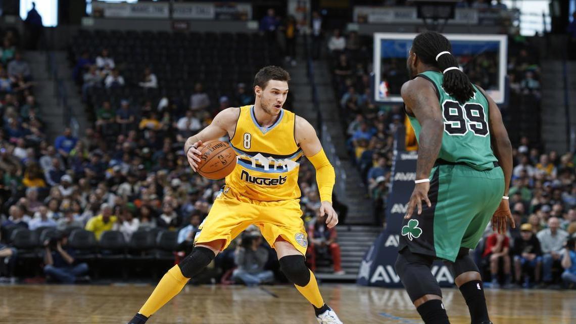 Danilo Gallinari, left, is averaging 19.7 points per game for the Denver Nuggets.
