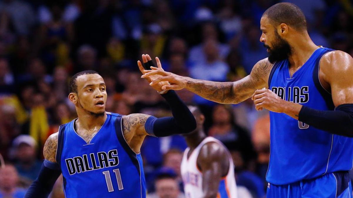 
The Mavericks’ Monta Ellis, left, can opt out of his contract by June 24, and Tyson Chandler becomes a free agent July 1.

