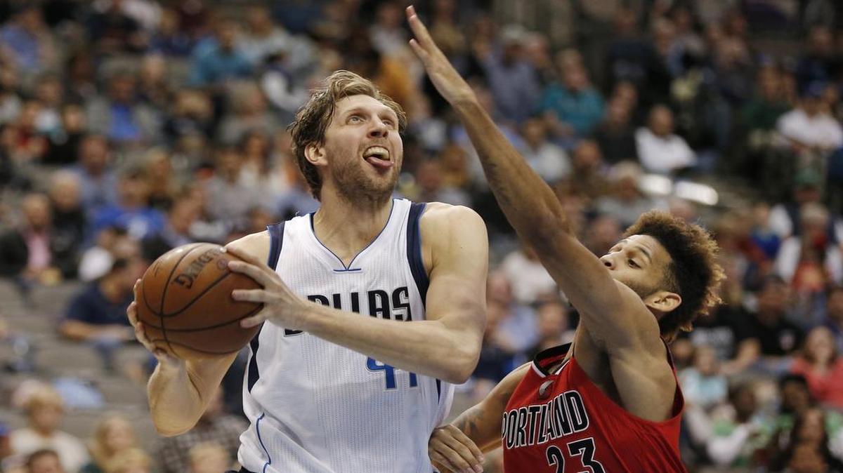 Dirk Nowitzki scored 40 points against Allen Crabbe and the Trail Blazers on Sunday night. Nowitzki believes not playing in the All-Star Game gave him a break he needed.