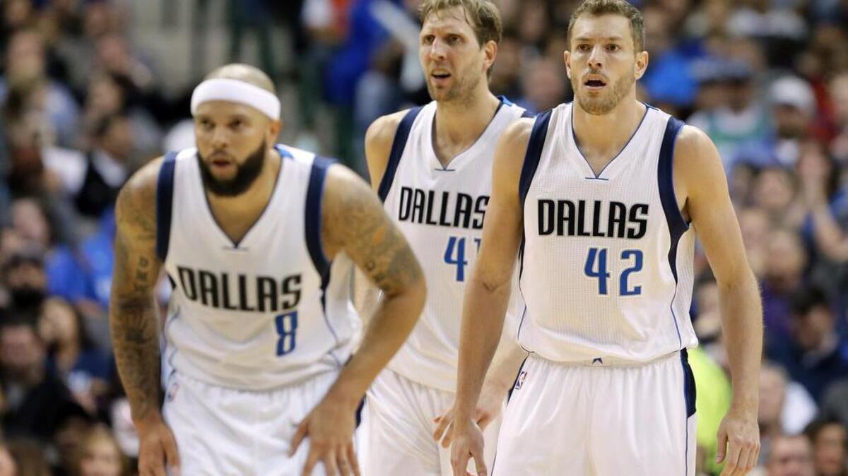 Mavericks Deron Williams, left, Dirk Nowitzki, center, and David Lee are finding a comfort zone together.