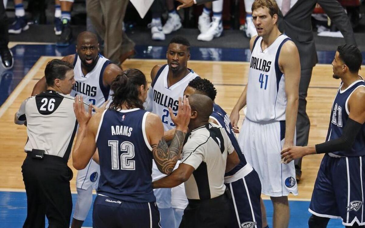 Dallas Mavericks coach Rick Carlisle says the Oklahoma City Thunder are playing dirty basketball. There have been several player confrontations during the first-round playoff series.