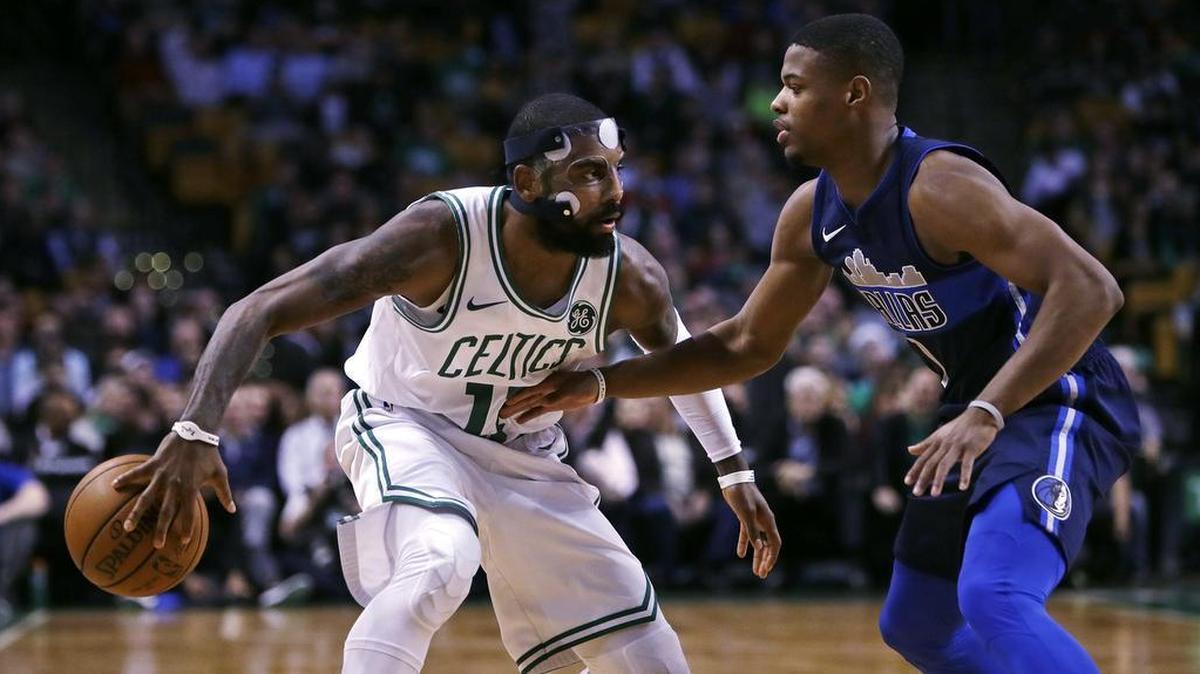 Boston Celtics guard Kyrie Irving and Dallas Mavericks guard Dennis Smith Jr. got into a confrontation during the Celtics’ 97-90 win at the TD Garden on Wednesday night.