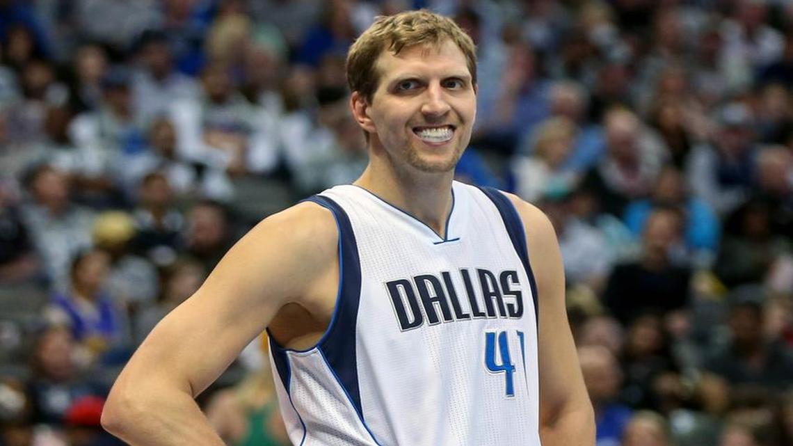 Mavericks forward Dirk Nowitzki, above, could play alongside countryman Maxi Kleber next season if the 25-year-old German makes it in the NBA. The Mavericks on Thursday signed Kleber, who is from Nowitzki’s hometown of Wurzburg.