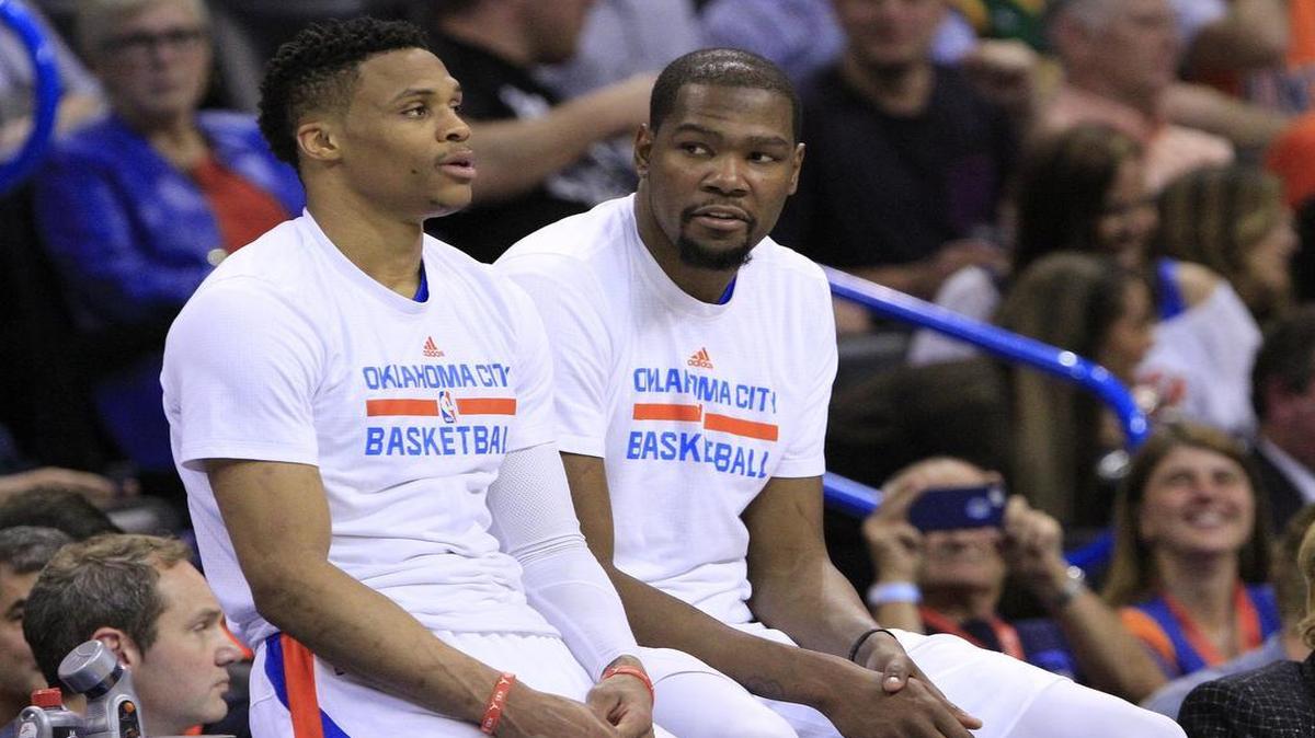 Oklahoma City guard Russell Westbrook, left, and forward Kevin Durant are two of the best in the game, and the Thunder has depth to back them up.