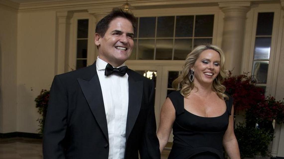 Dallas Mavericks owner Mark Cuban and his wife Tiffany Cuban might have White House appeal.