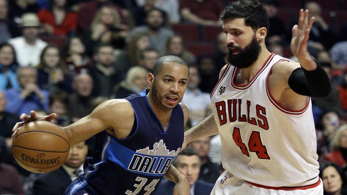 Mavericks guard Devin Harris, left, who has missed the past nine games with a sprained left great toe, hopes to return Feb. 19 for the first game after the All-Star break. “If the medicine works, then yes,” Harris said. “If it doesn’t ...”