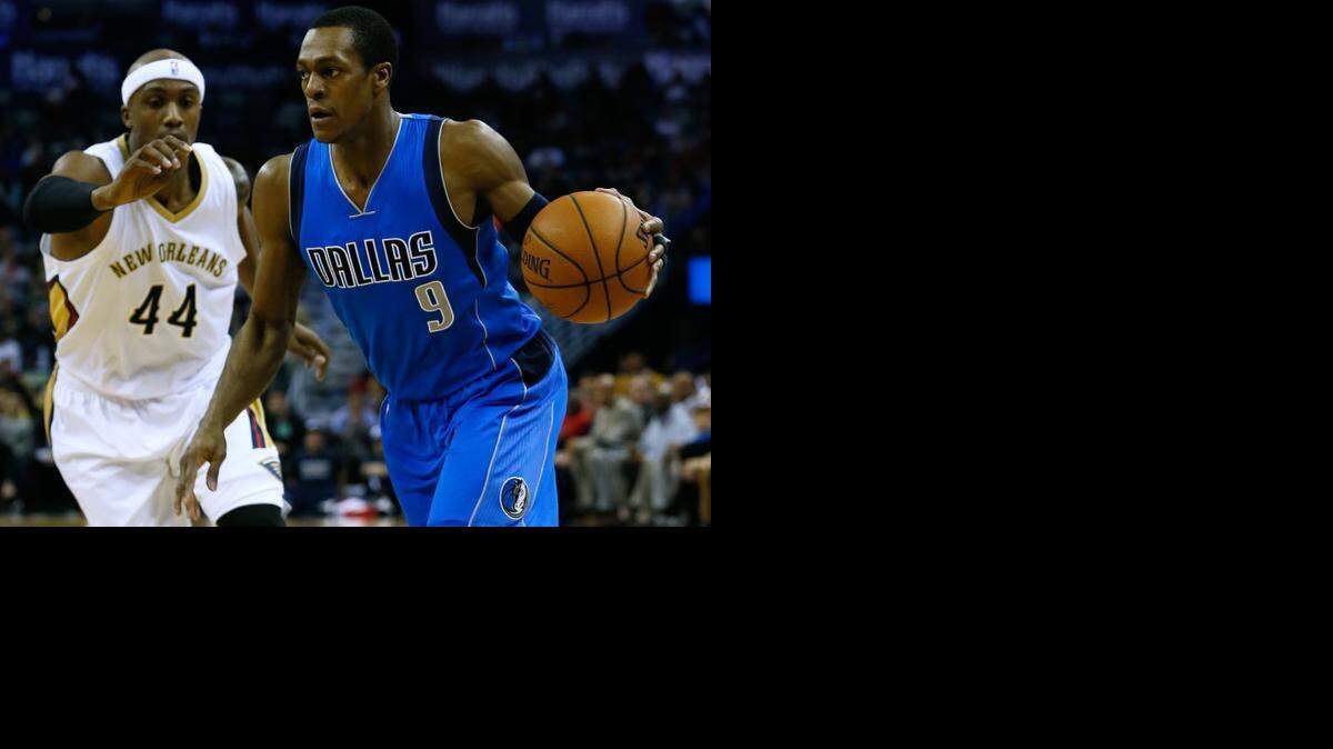 
Rajon Rondo, right, could return after the All-Star break but might be out longer if he requires surgery.


