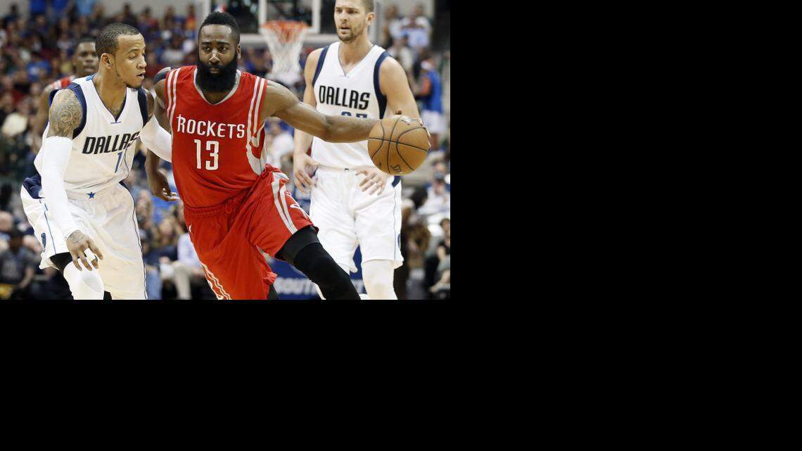 
Guard Monta Ellis and the Dallas Mavericks will get another up-close look at MVP candidate James Harden and the Houston Rockets when their first-round NBA playoff series begins Saturday night in Houston.



