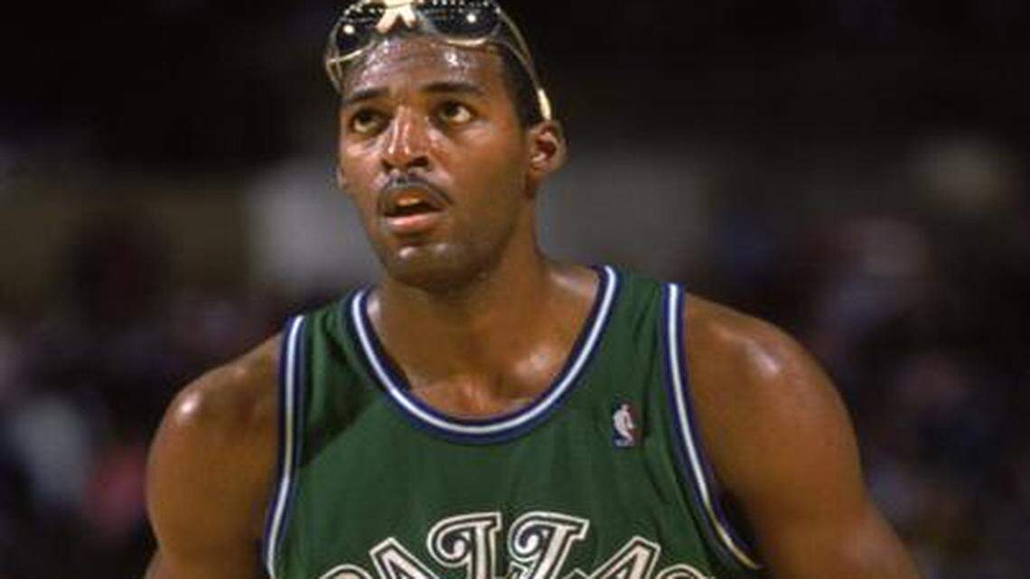 
Roy Tarpley prepares to shoot a free throw against the Los Angeles Lakers in 1987. Tarpley showed flashes of greatness but likely never reached his true potential with the Mavericks.


