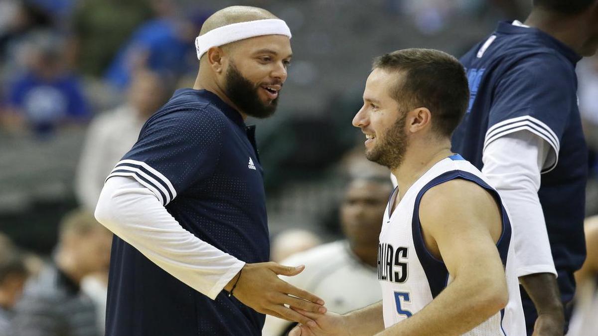 Deron Williams, left, with teammate J.J. Barea, was an all-star three years in a row from 2010-2012.