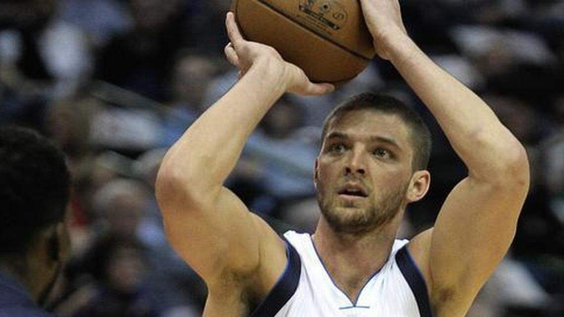 
Dallas Mavericks forward Chandler Parsons, right, has missed two straight games with a stomach illness. 
