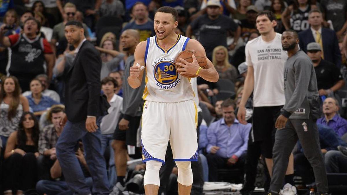 Guard Stephen Curry and the Golden State Warriors will be chasing an NBA-record 73rd win against Utah on Wednesday.