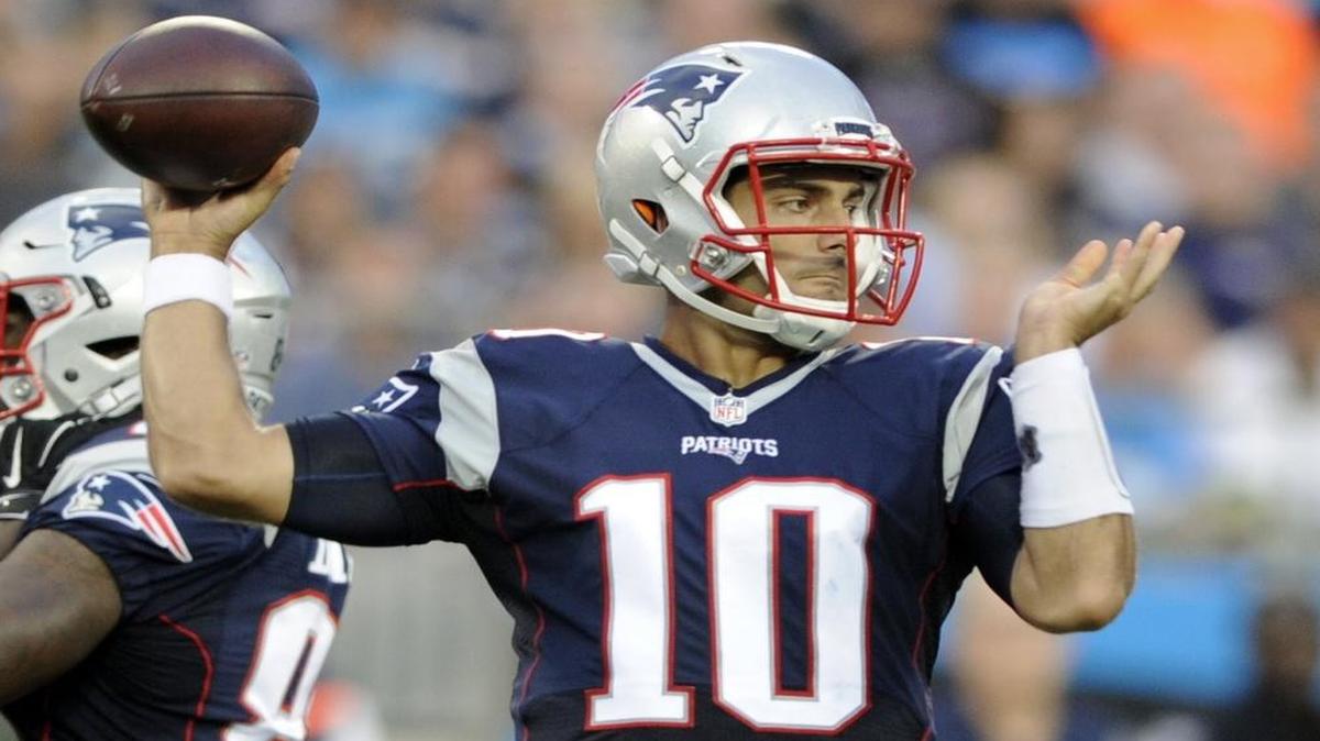 Jimmy Garoppolo will be the first quarterback besides Tom Brady to start a New England Patriots’ season opener since 2001. Garoppolo is expected to guide New England for the first four games while Brady serves a suspension for his participation in the deflategate incident.