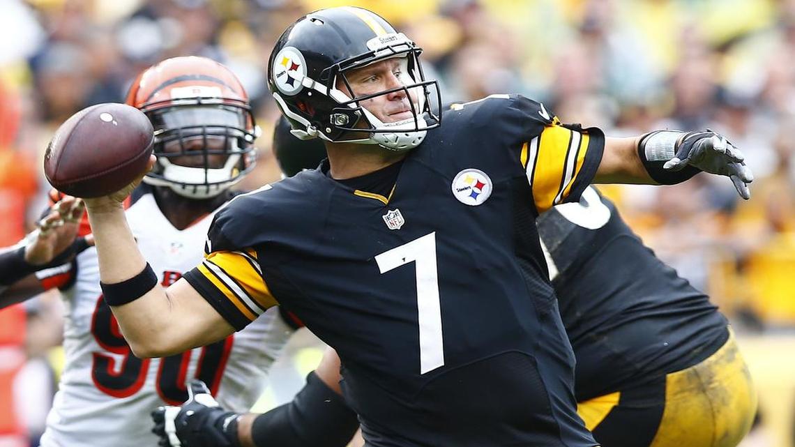 Steelers quarterback Ben Roethlisberger leads the NFL with six touchdown passes through the season’s first two weeks. Unbeaten Pittsburgh visits unbeaten Philadelphia on Sunday afternoon.