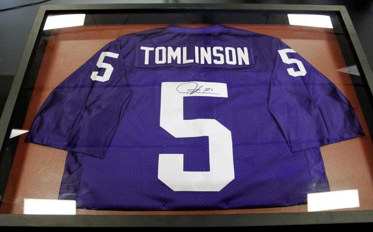 TCU retired LaDainian Tomlinson’s No. 5 jersey in 2005.
