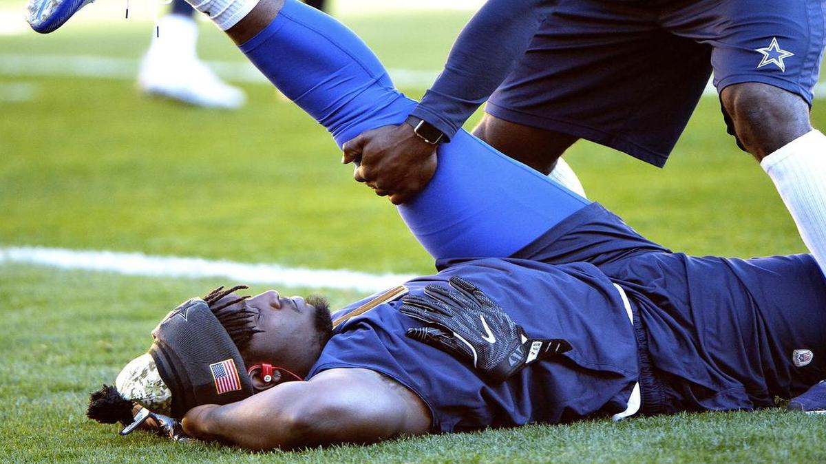 Dallas Cowboys defensive end Demarcus Lawrence has been playing with an ailing back.