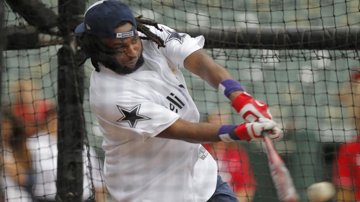 
J.J. Wilcox won the Cowboys’ Home Run Derby on Tuesday at Globe Life Park in Arlington.


