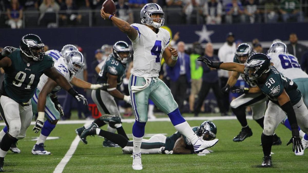 Dallas Cowboys rookie quarterback Dak Prescott has thrown nine touchdowns and run for four touchdowns.