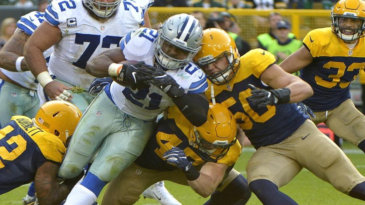 The Green Bay Packers had a difficult time trying to tackle Dallas Cowboys running back Ezekiel Elliott, who rushed for 157 yards in Sunday’s game.