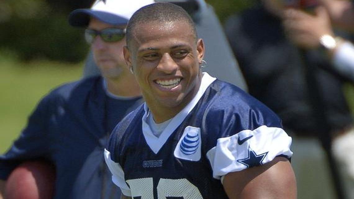 
Greg Hardy has yet to hear a ruling after appealing his 10-game suspension on May 28. (Star-Telegram/Max Faulkner)
