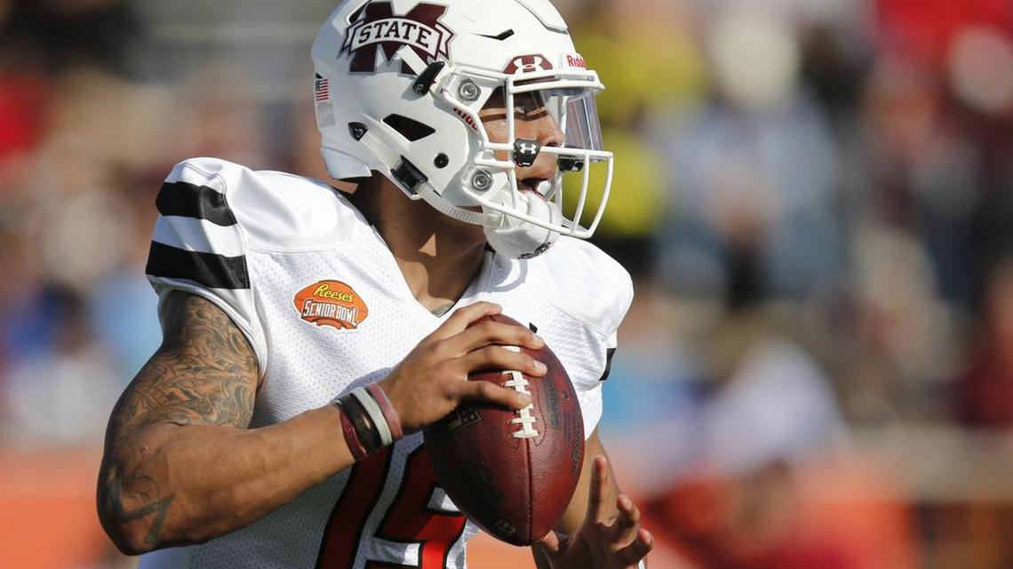 Mississippi State quarterback Dak Prescott was among the quarterbacks who visited Valley Ranch.
