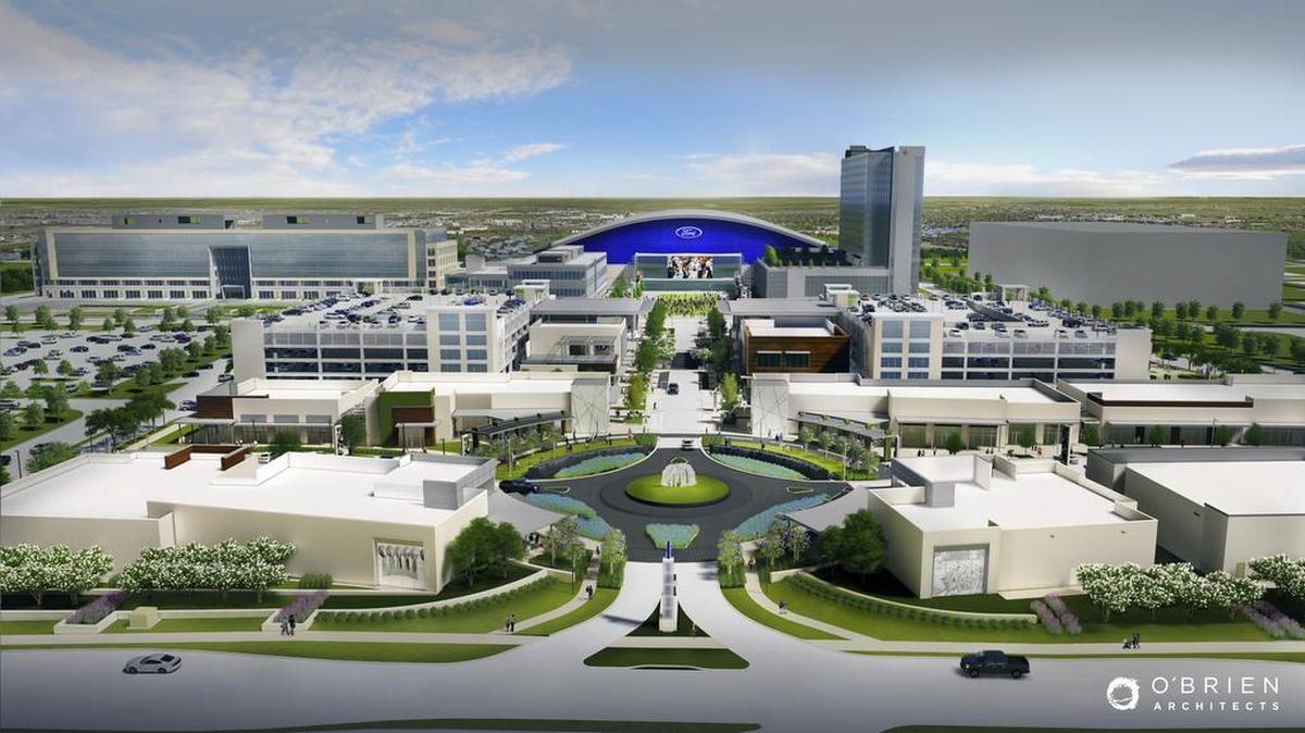 Artist rendering of The Star in Frisco under construction in Frisco.