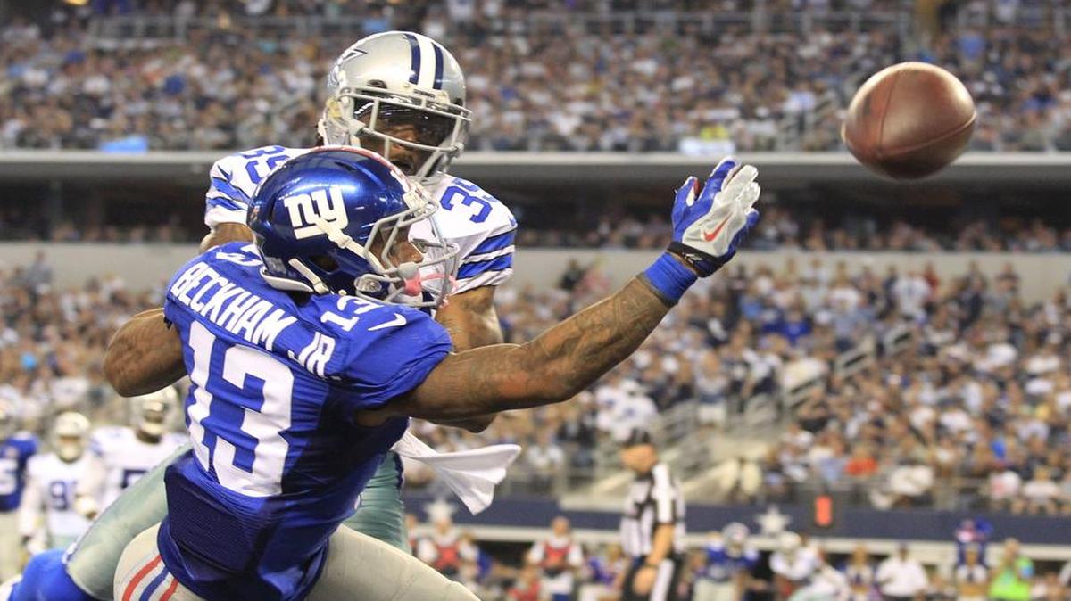 Brandon Carr is tasked with containing Odell Beckham Jr., who has been slowed by a hamstring injury.