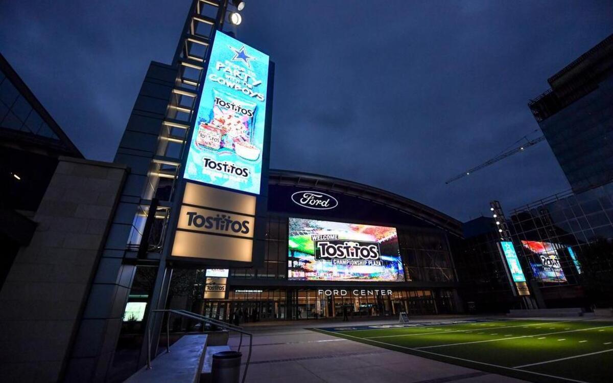 PepsiCo, which includes Tostitos, Pepsi and Lipton, is the official salty snack, tea and soft drink provider for the team and AT&T Stadium in Arlington.